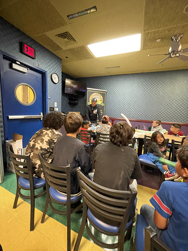 Volunteers at work